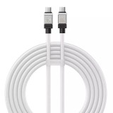 Cablu de date tip-c la tip-c incarcare super rapida pd100w, 2m, baseus coolplay, white