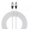 Cablu de date tip-c la tip-c incarcare super rapida pd100w, 2m, baseus coolplay, white