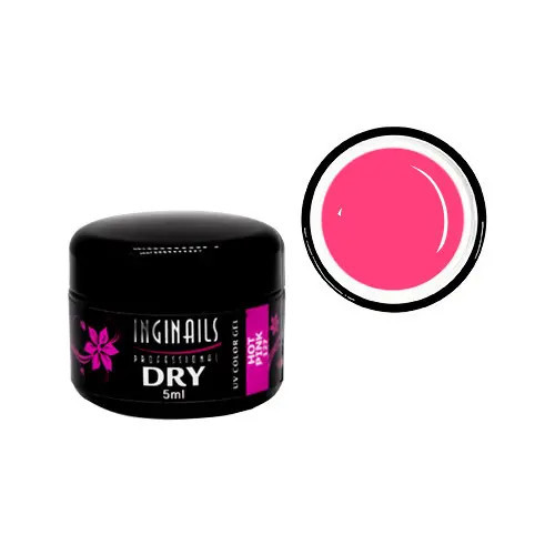 DRY UV COLOR GEL Inginails Professional &ndash; Hot Pink 127 - roz neon, 5ml