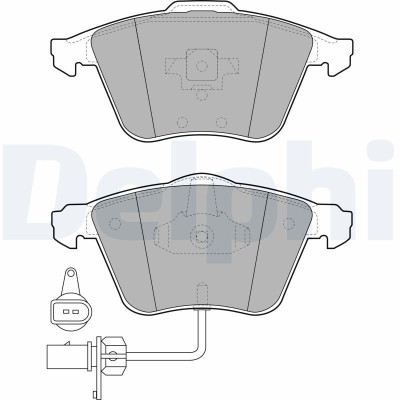 DELPHI LP1922 set placute frana,frana disc foto