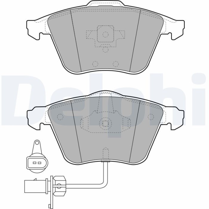 DELPHI LP1922 set placute frana,frana disc