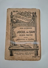 Carte veche Jean Dufresne Jocul de sah