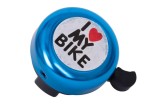 SONERIE - I LOVE MY BIKE Clema: 22.2mm - Aluminiu/Plastic Diametru: 52mm - 30g PowerTool TopQuality