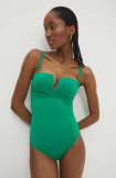 Cumpara ieftin Answear Lab costum de baie dintr-o bucată culoarea verde, cupa rigidizata