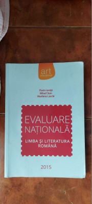 EVALUARE NATIONALA LIMBA SI LITERATURA ROMANA LASCAR STAN IONITA EDIT ART foto