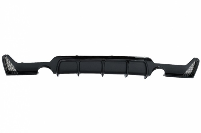 Difuzor Bara Spate Cu Evacuare Dubla BMW Seria 4 F32 F33 F36 (2013-2019) Negru Lucios Performance AutoTuning