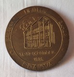 Medalia 9 Octombrie Ziua postei romane - Salonul filatelic RAMURI - Craiova, medalie comemorativa