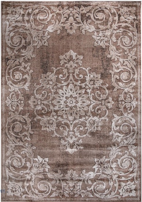 Covor Model Mira 24016-132, Marime 60 x 110 cm, Maro, Inaltime Fir 6 mm, Antialergic, Polipropilena, Living, Dormitor, Sufragerie, Birou