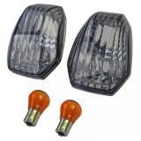 Set de insertii pentru semnalizatoare motocicleta spate fumurii, potrivit pentru Kawasaki ER-6F ABS ER-6N ABS Performance AutoTuning