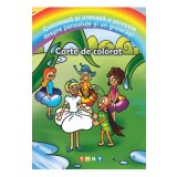 Coloreaza si creeaza o poveste despre panselute si un greieras! Carte de colorat