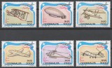 SOMALIA 1993 AVIOANE AVIATIE COTA MICHEL 30 EURO, Nestampilat