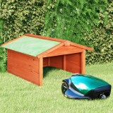 VidaXL Garaj mașină de tuns iarba robot, 72x87x50 cm, lemn masiv brad