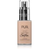 P&Uuml;R Cosmetics 4-in-1 Love Your Selfie make-up si corector 2 in 1 culoare MN1 30 ml