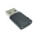 Adaptor transfer date 3.1, type c mama la USB A tata, orificiu de prindere - Negru