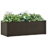 VidaXL Strat &icirc;nălțat grădină sistem automat udare cafeniu 100x43x33 cm