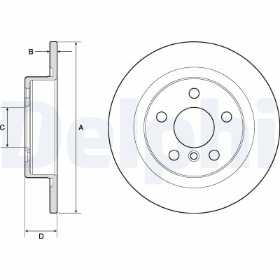 DELPHI BG4812C Disc frana foto