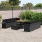 vidaXL Set de canapele pentru grădină 11 pcs Negru 100 x 100 x 71 cm 3363674
