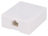Soclu RJ45 8p8c Mural Autoadeziv cu &Icirc;nşurubare