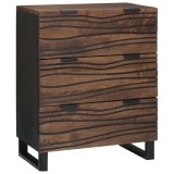 VidaXL Comodă - 60x33.5x75 cm, din lemn solid de mango