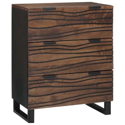 vidaXL Bufet cu sertar Maro 60 x 33.5 x 75 cm Lemn masiv de mango 4018011 foto