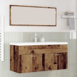 vidaXL Dulap de Baie Lemn Vechi 100 x 38,5 x 46 cm Lemn compozit 3415744