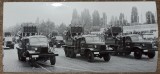 Camioane cu lansatoare de rachete la parada 23 august 1984// fotografie, Romania 1900 - 1950, Portrete