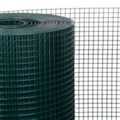 Plasă PVC GARDEN 1000/25x25/2,5 mm, verde, RAL 6005, pătrată, grădină, reproducere, pachet. 5 m