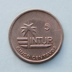 CUBA - 5 Centavos 1989 - INTUR foto