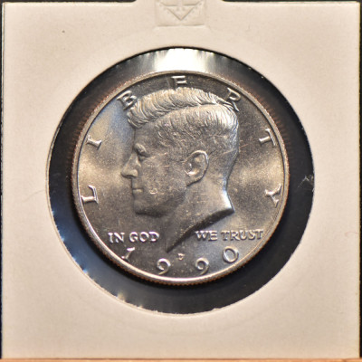 50 centi (half dollar) USA - SUA 1990 D (UNC) foto