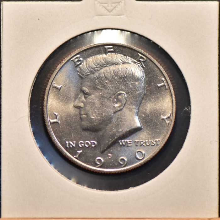 50 centi (half dollar) USA - SUA 1990 D (UNC)
