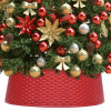 VidaXL Fustă brad de Crăciun, roșu, &Oslash;65x19,5 cm