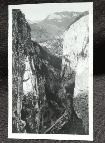 Carte postala, Cheile Bicazului, perioada interbelica