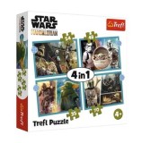 Cumpara ieftin Puzzle Trefl 4 in 1 Star Wars - Mandalorianul, 207 piese