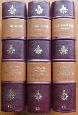 Constituirea canoanelor divine si sfinte , Atena , 1853-55 , 3 vol. legate piele foto
