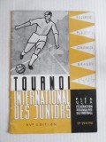 Cumpara ieftin Rar! Program fotbal in limba franceza cu meciurile Campionatului European Juniori din Romania 1962(singurul trofeu castigat de Romania),7 pagini lipsa