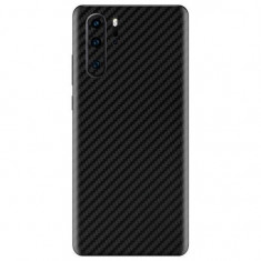 Set Folii Skin Acoperire 360 Compatibile cu Huawei P30 Pro New Edition (Set 2)- ApcGsm Wraps Carbon Black