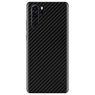 Set Folii Skin Acoperire 360 Compatibile cu Huawei P30 Pro - ApcGsm Wraps Carbon Black foto