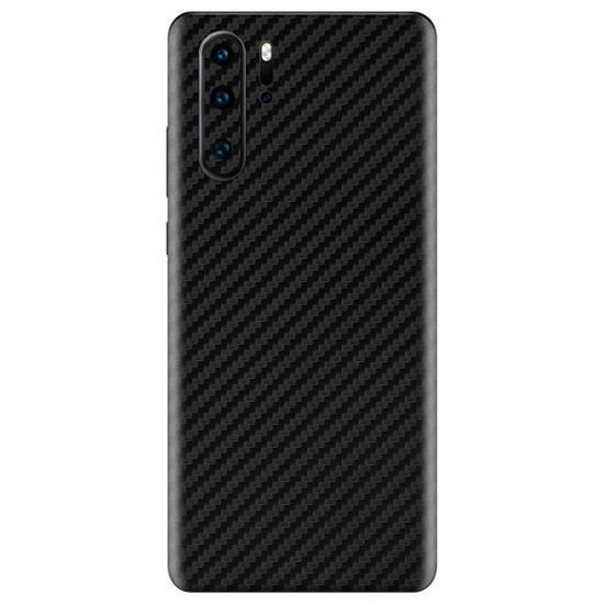 Set Folii Skin Acoperire 360 Compatibile cu Huawei P30 Pro - ApcGsm Wraps Carbon Black