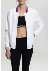 Ladies 3-Tone College Sweat Jacket foto