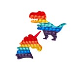Set 2 jucarii antistres, 1 x 20.3 cm, 1 x 22.8 cm, silicon, multicolor