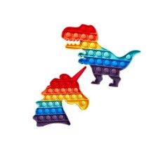 Set 2 jucarii antistres, 1 x 20.3 cm, 1 x 22.8 cm, silicon, multicolor