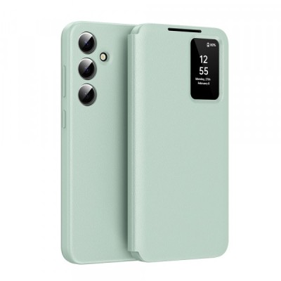 Husa pentru Samsung Galaxy S25 FE, Techsuit, SmartView, Verde foto