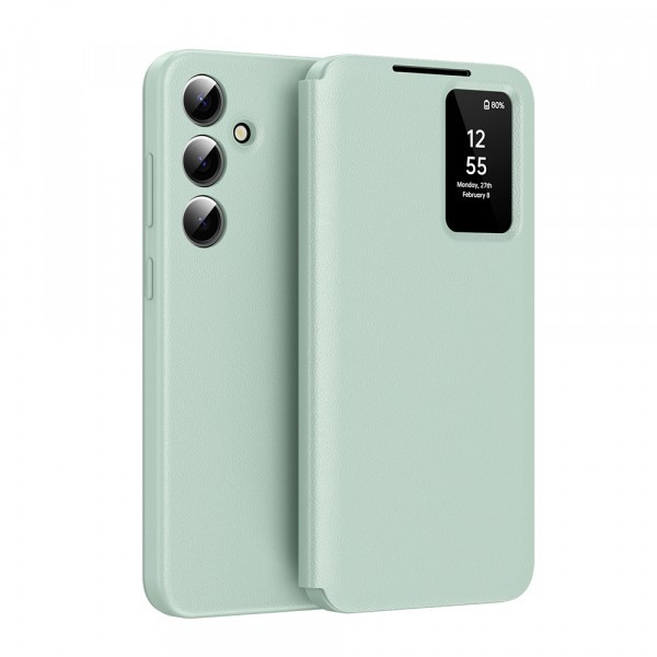 Husa pentru Samsung Galaxy S25 FE, Techsuit, SmartView, Verde