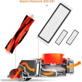 Kit 13 accesorii de schimb, perii si lavete pentru Xiaomi Roborock Topteam, plastic, textil, multicolor