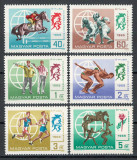 Ungaria 1969 Mi 2537/42 MNH - Pentatlon modern, Nestampilat