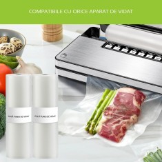 Rola Pungi de Vidat Gofrate MRG MJM, 28 x 300 cm, Pentru Aparat de Vidat C1213