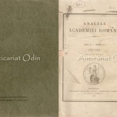 Analele Academiei Romane VI - 1884