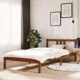 Cadru de pat, maro miere, 100x200 cm, lemn masiv de pin, vidaXL