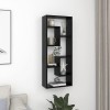 VidaXL Raft de perete, negru, 36x16x90 cm, lemn prelucrat 803012