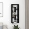 vidaXL Raft de perete, negru, 36x16x90 cm, lemn prelucrat 803012